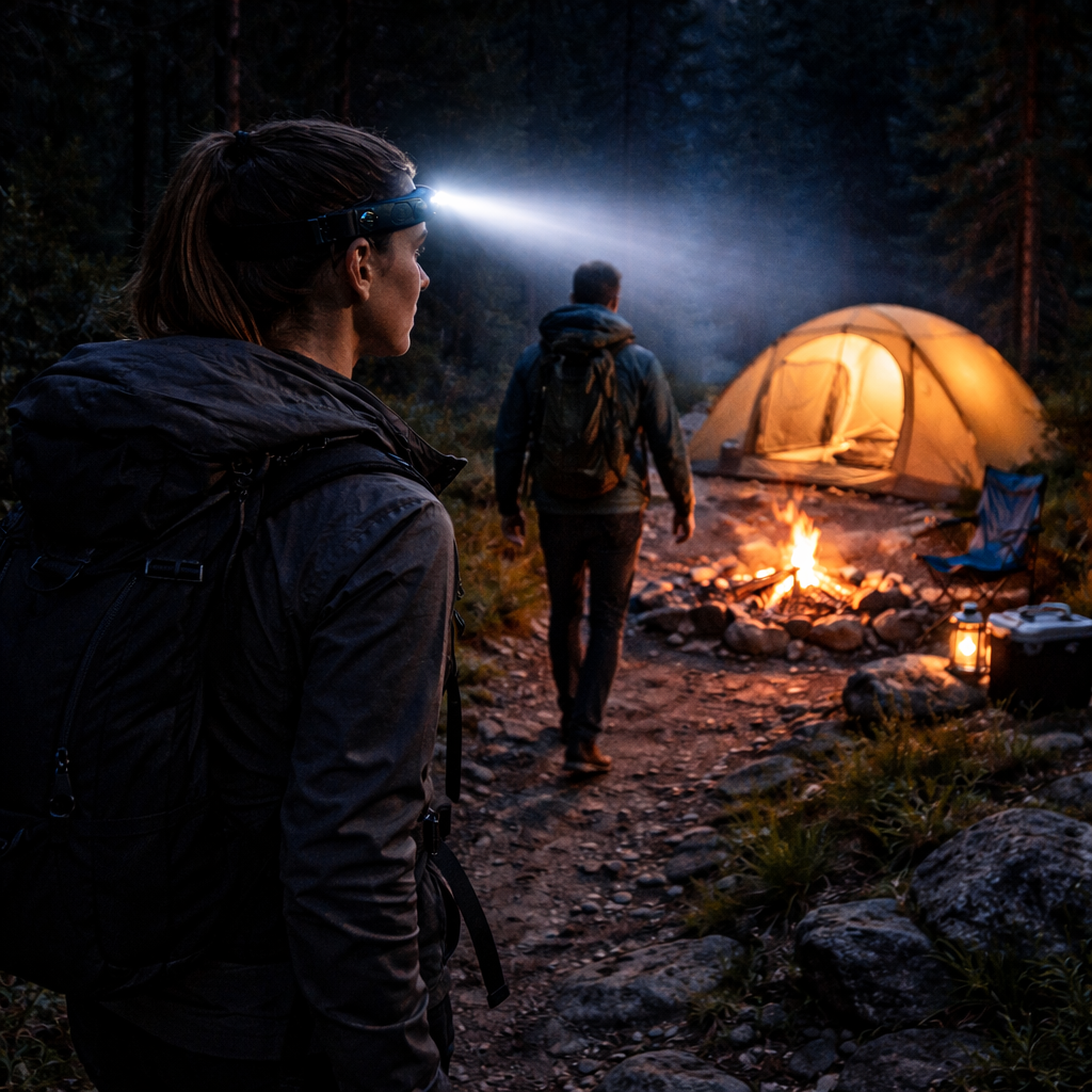 Lampe Frontale LED Rechargeable Outdoor