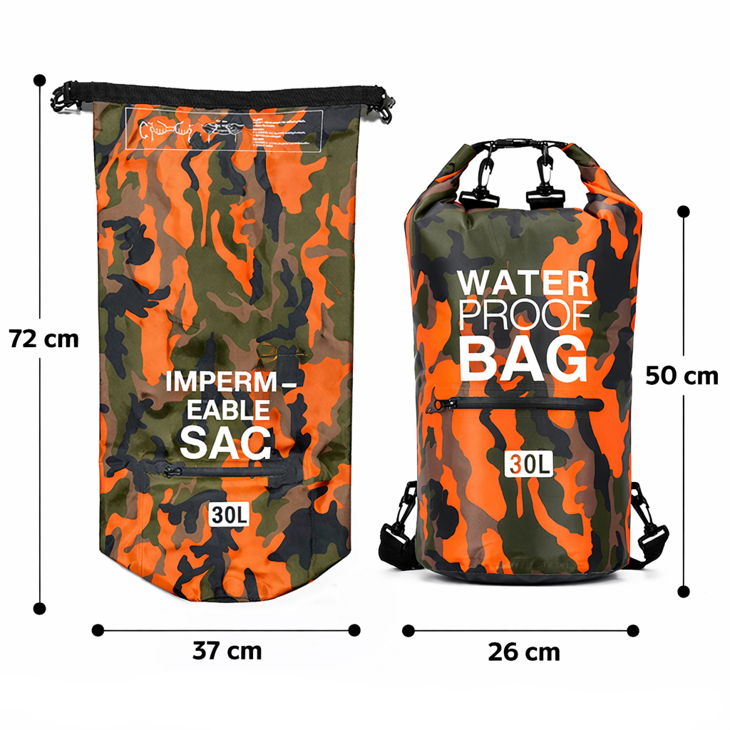 Sac à dos imperméable camouflage