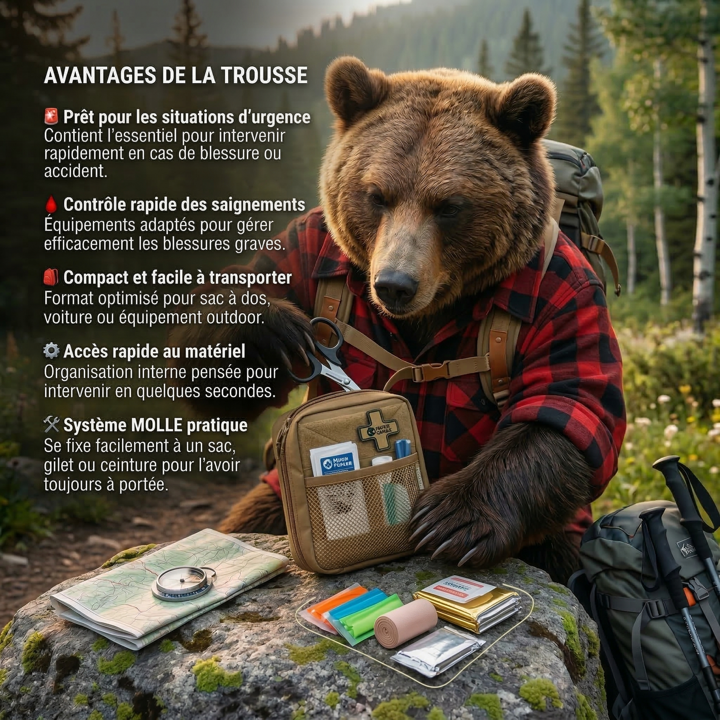 Pochette de premiers secours tactique RHINO RESCUE