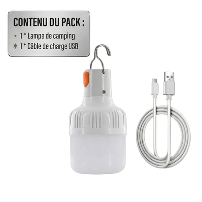 Cabane de l'ours 60W Lampe LED Rechargeable Outdoor