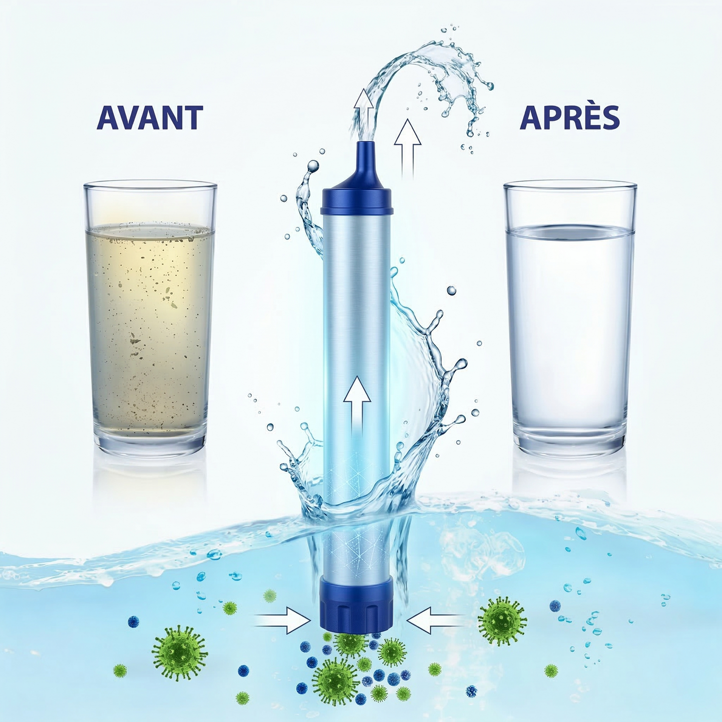 Filtre à Eau Portable de Randonnée