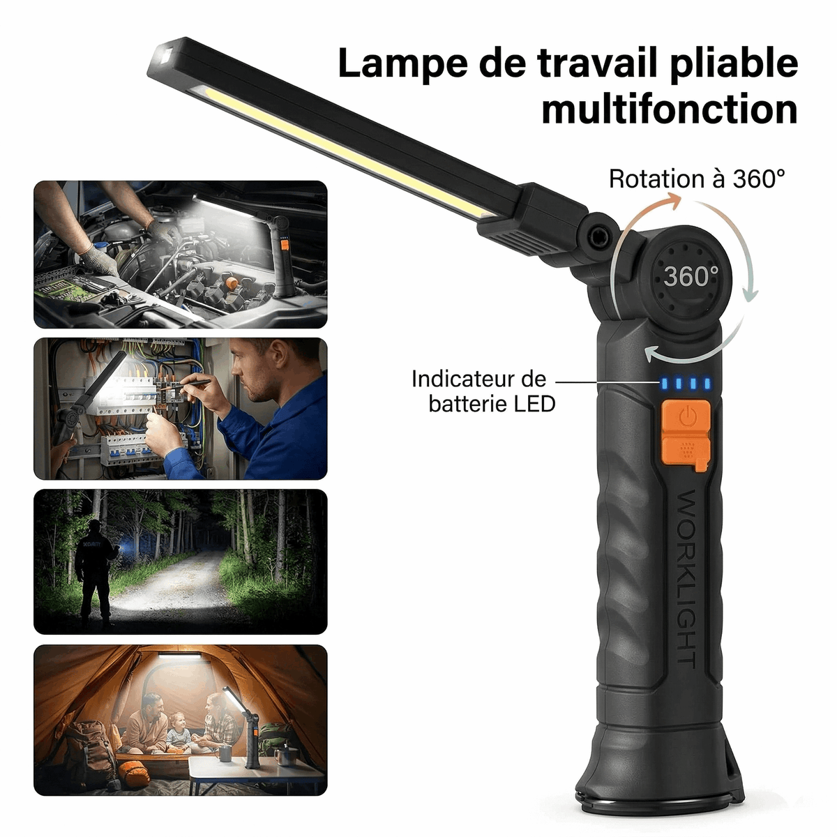 Lampe COB Rechargeable