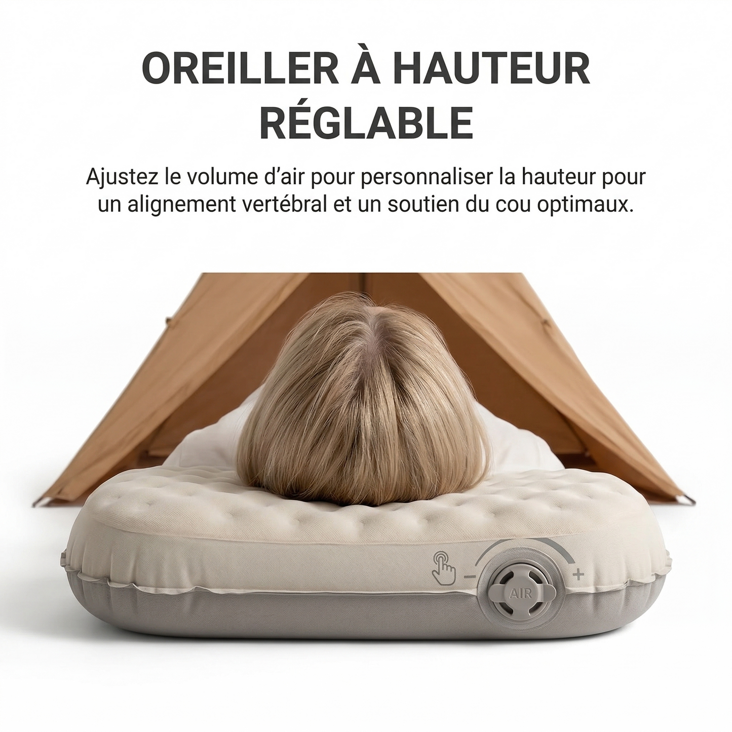 Oreiller Gonflable Ergonomique