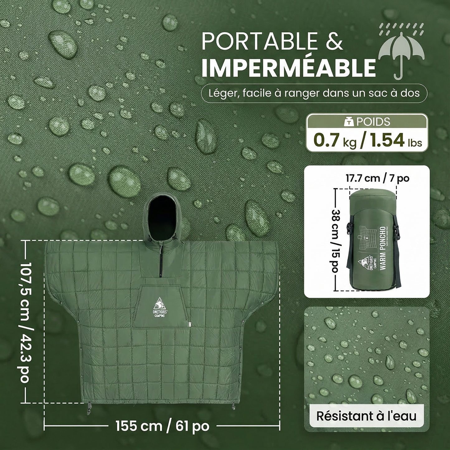 Poncho Couverture Thermique
