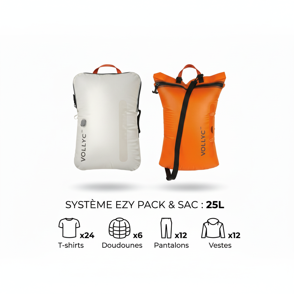 Sac Compression Sous Vide 25L Ultra-Compact – EZYPACK