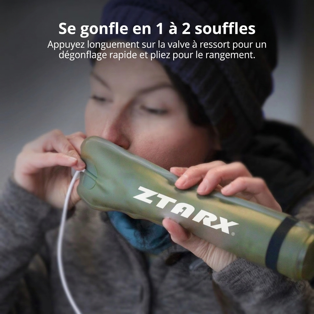 Lampe de Camping Gonflable USB + Solaire