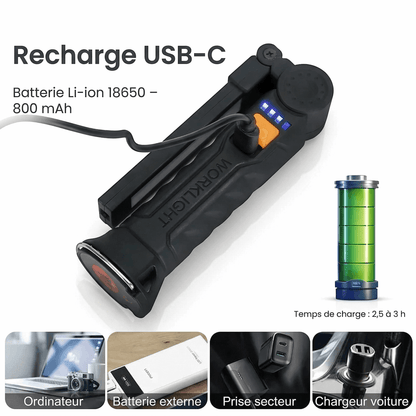 Lampe COB Rechargeable