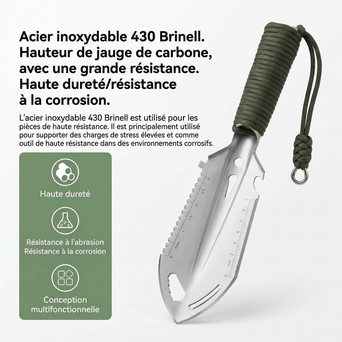 Pelle de Survie Multifonction
