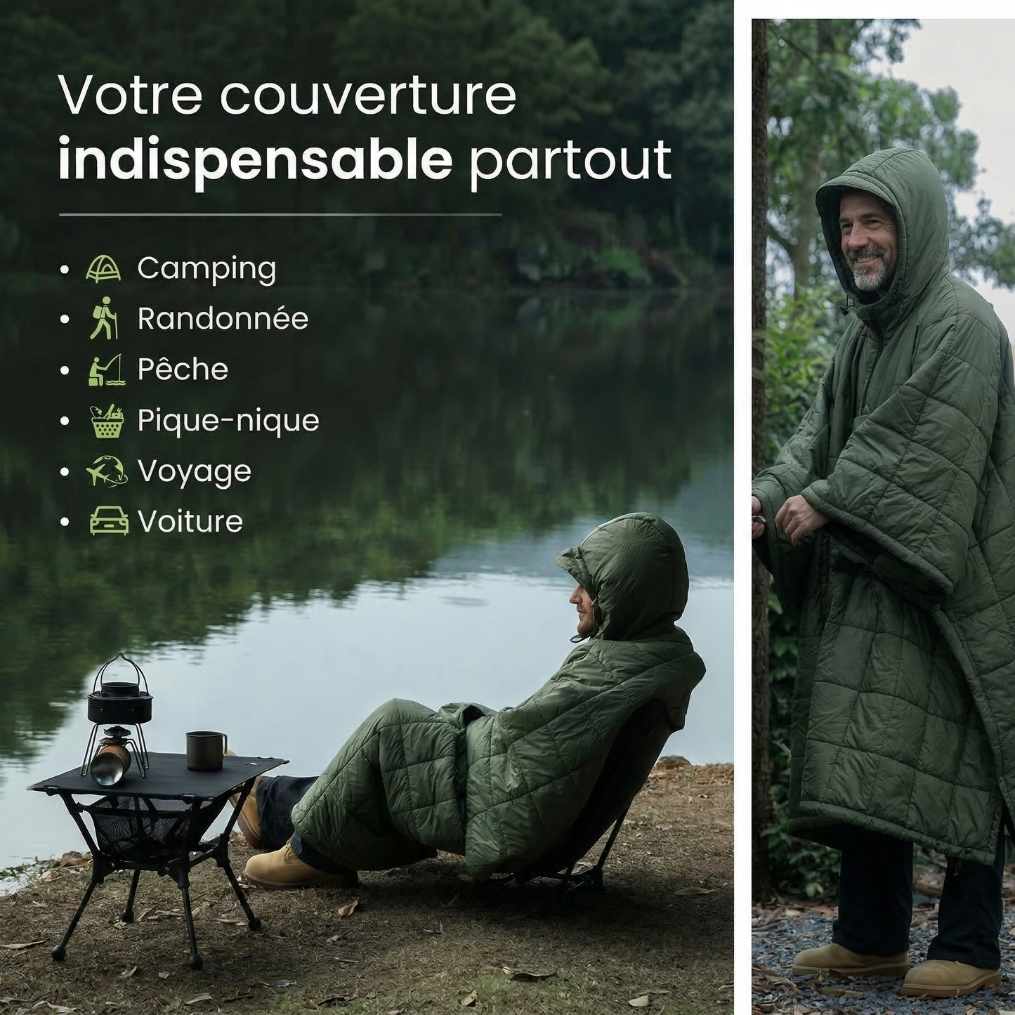 Poncho Couverture Thermique