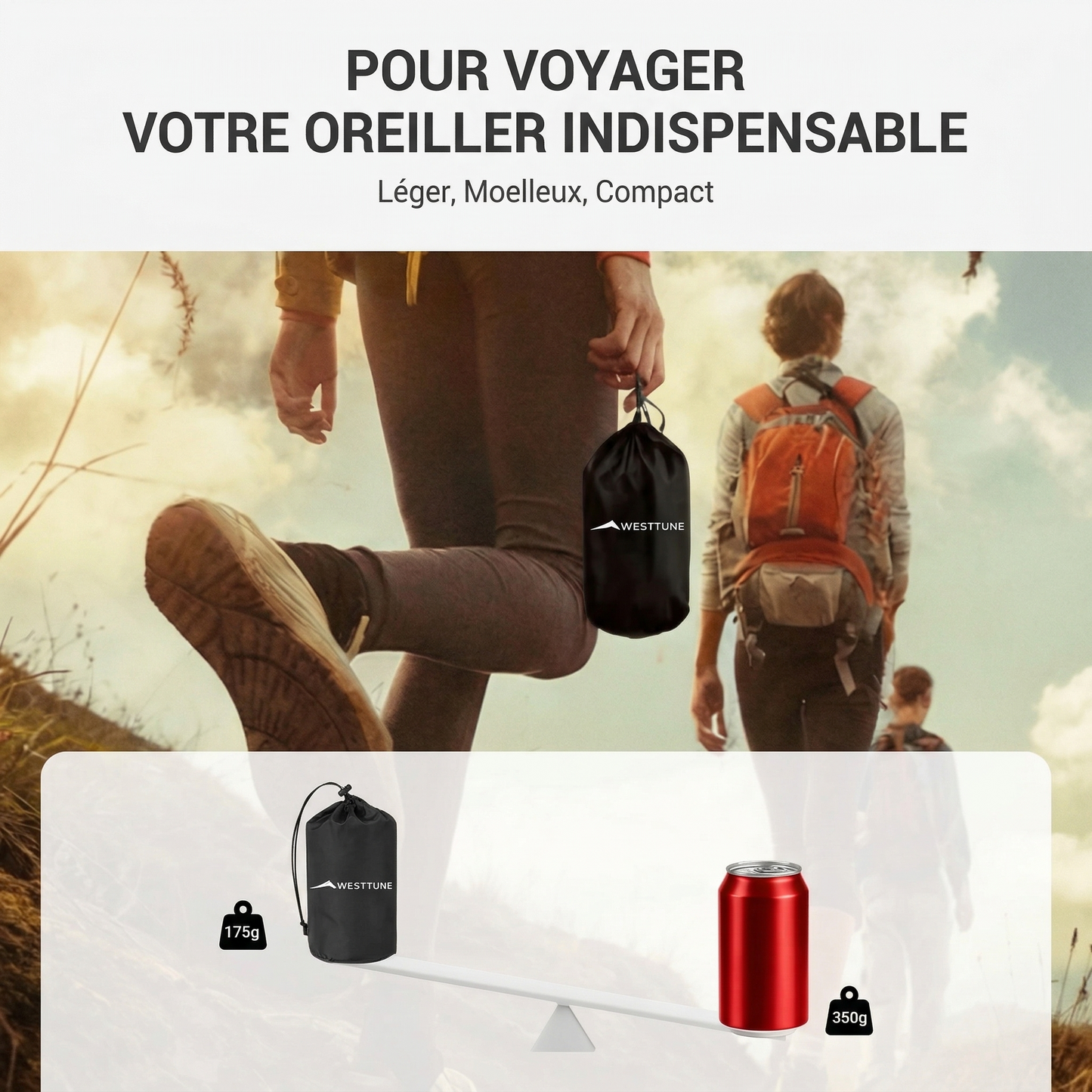 Oreiller Gonflable Ergonomique