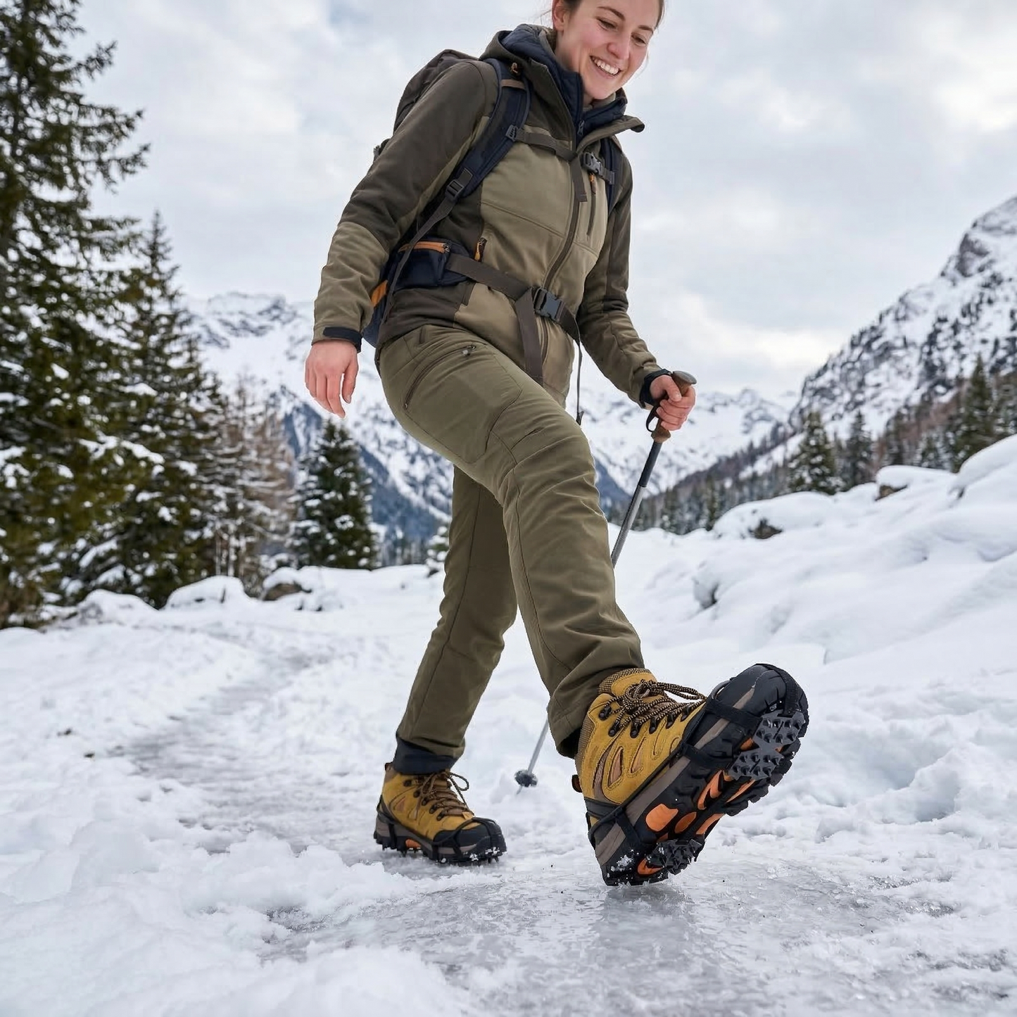 Crampons Antidérapants Randonnée 24 Dents