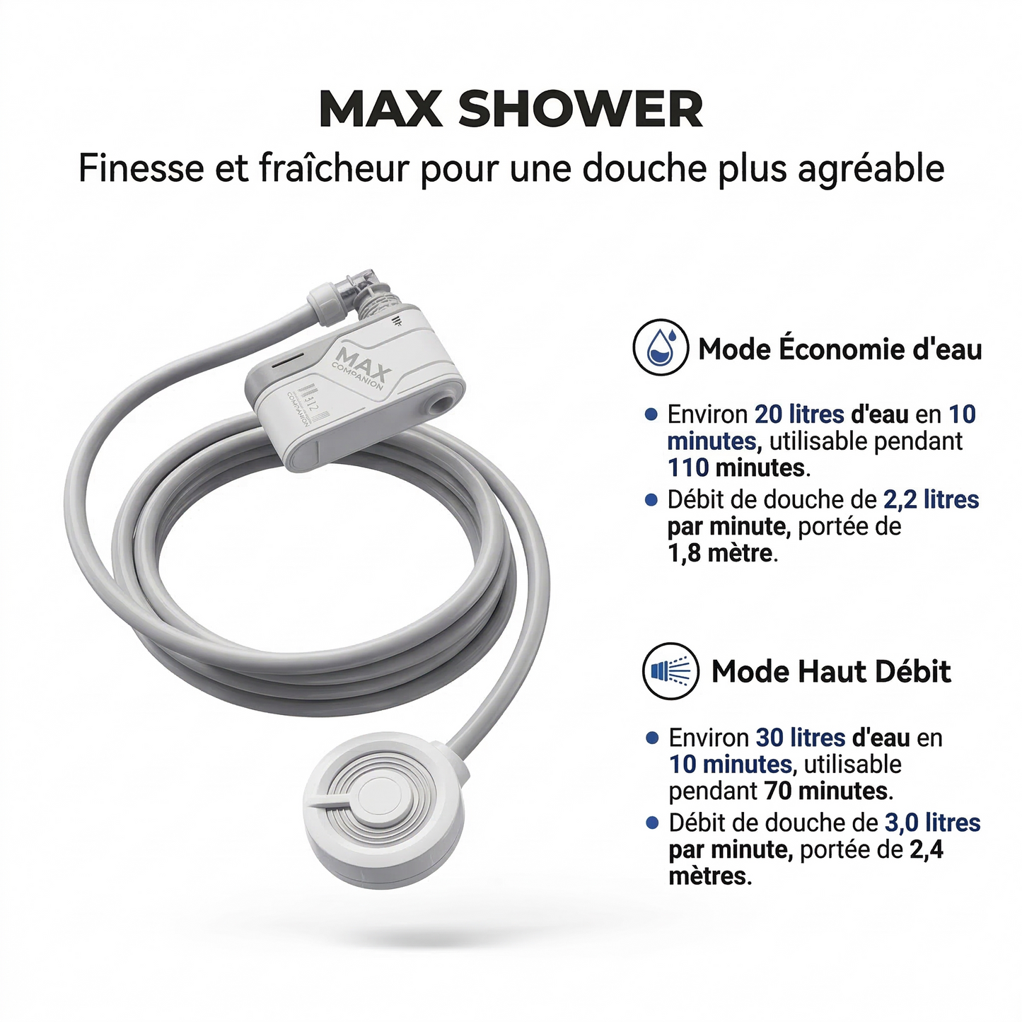 Douche de Camping Portable Rechargeable Flextail
