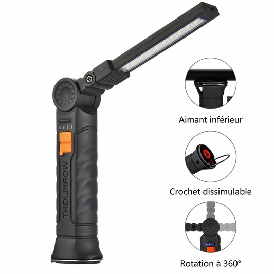 Lampe COB Rechargeable — Éclairage Puissant et Autonome, Partout