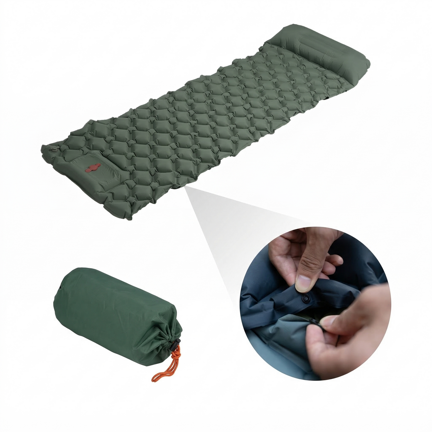 Matelas Gonflable Ultra-Léger avec Oreiller
