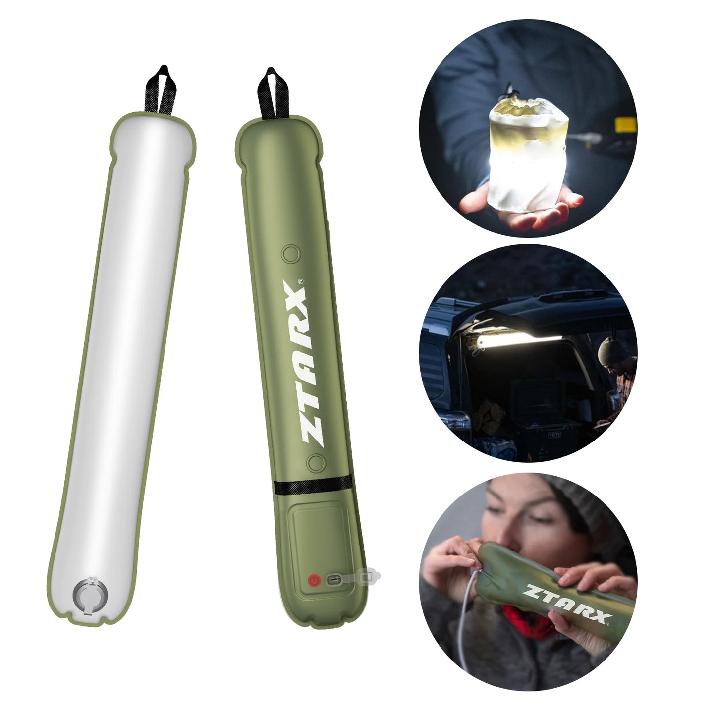 Lampe de Camping Gonflable USB + Solaire