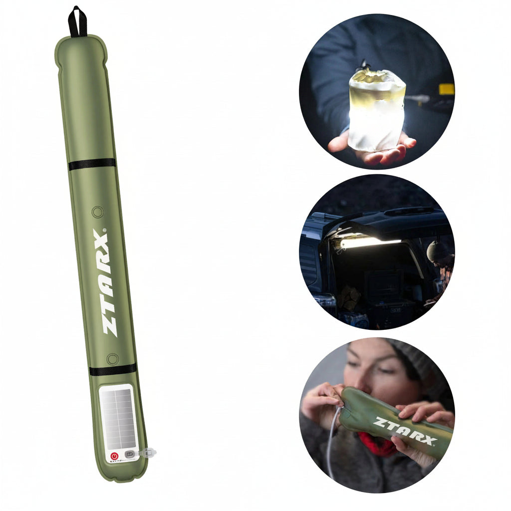 Lampe de Camping Gonflable USB + Solaire