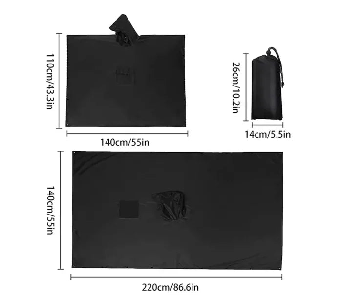 Poncho militaire 3 en 1