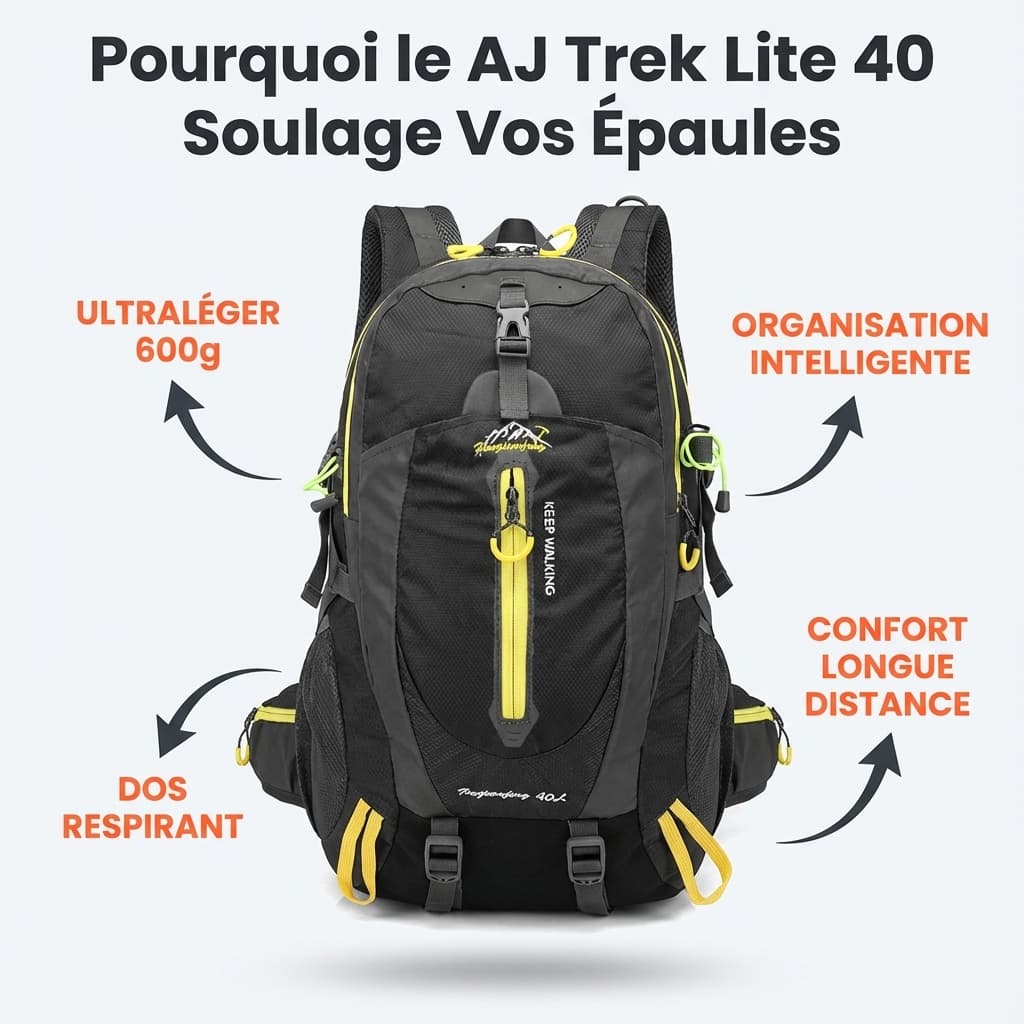 Sac à Dos Randonnée 40L Imperméable