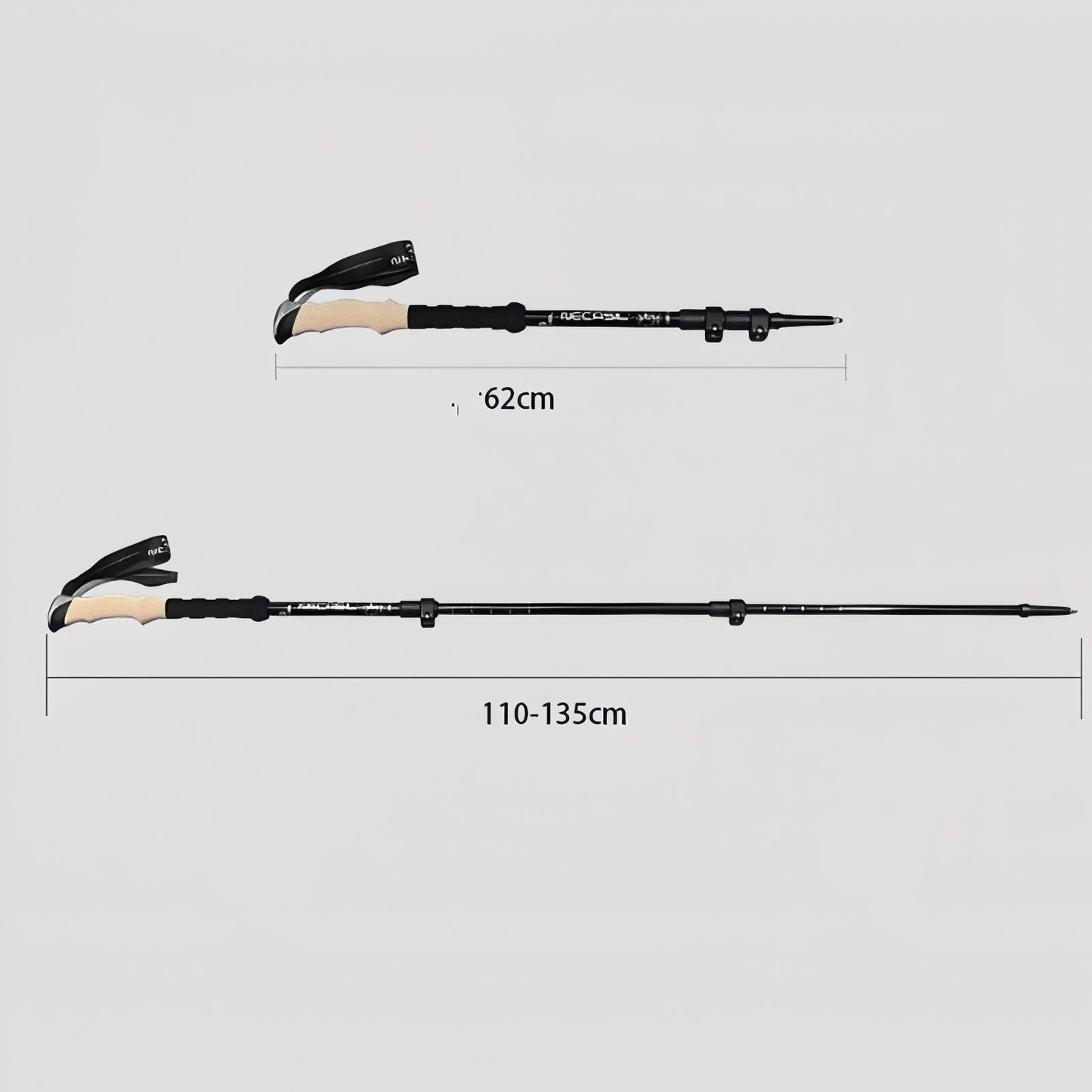 Bâtons de Randonnée Ultralégers 135CM
