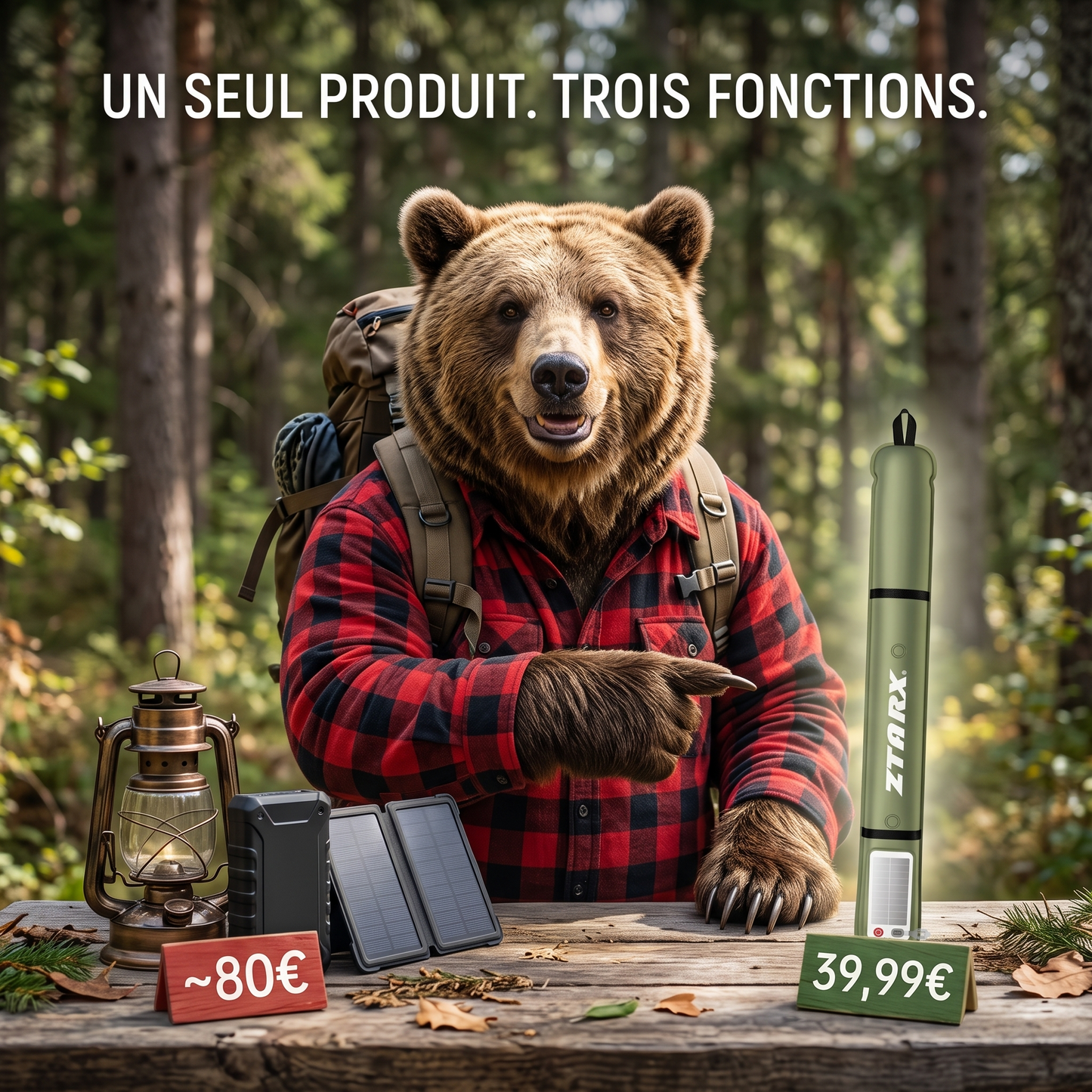 Lanterne de camping magnétique